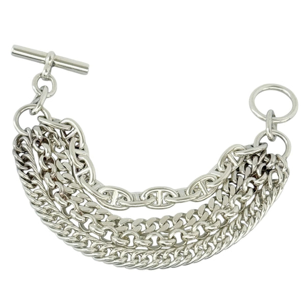 Hermes Chaine dAncre Et Cetera Silver Bracelet