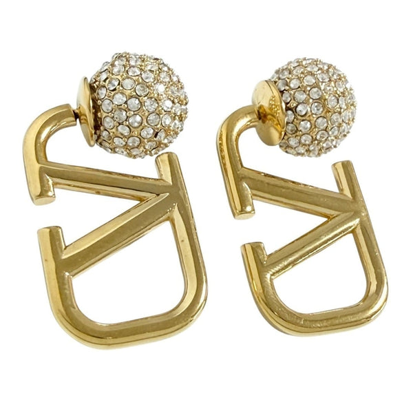 Valentino Garavani VLOGO Signature Crystal Earrings