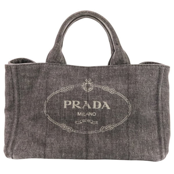 Prada Canapa Denim 2way Tote Bag