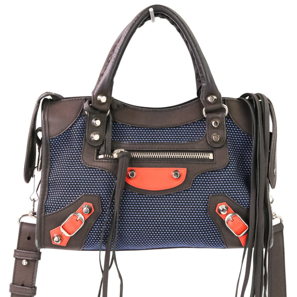 Balenciaga Classic Mini City Mesh 2way Handbag