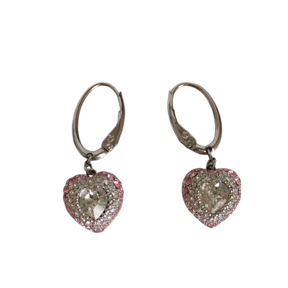 Swarovski Heart Pavé Earrings