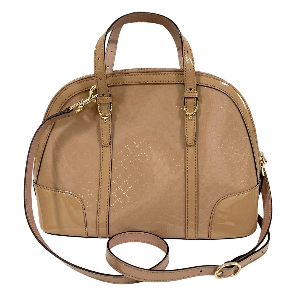 Gucci Micro GG Patent 2way Handbag