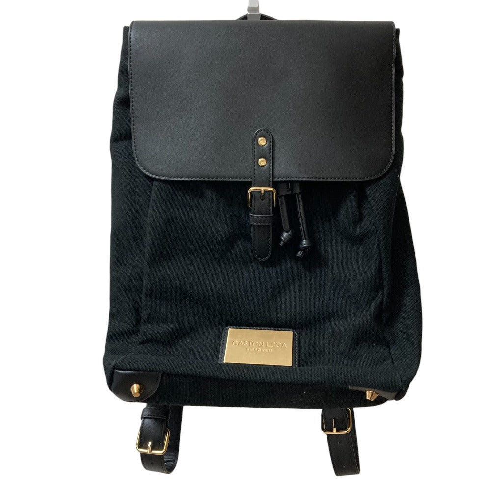 Gaston Luga Canvas Leather Backpack