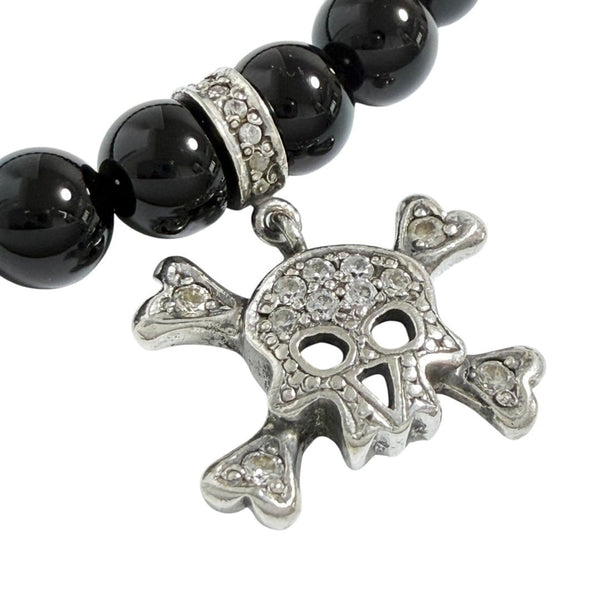 Loree Rodkin Silver Skull Bone Bracelet