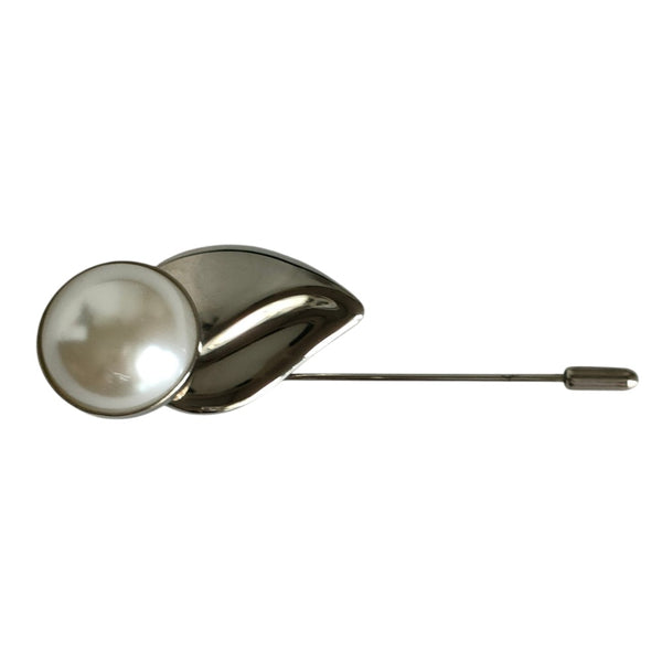 Salvatore Ferragamo Faux Pearl Brooch