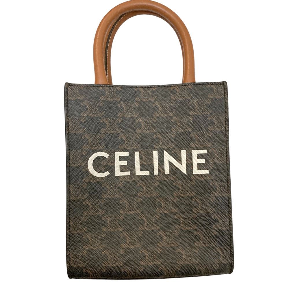 Celine Mini Vertical Triomphe Canvas 2way Shoulder Bag
