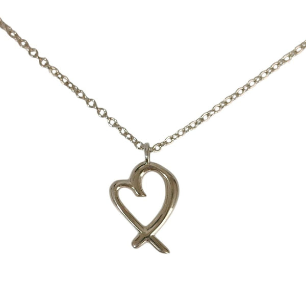 Tiffany & Co Paloma Picasso 925 Silver Loving Heart Pendant Necklace