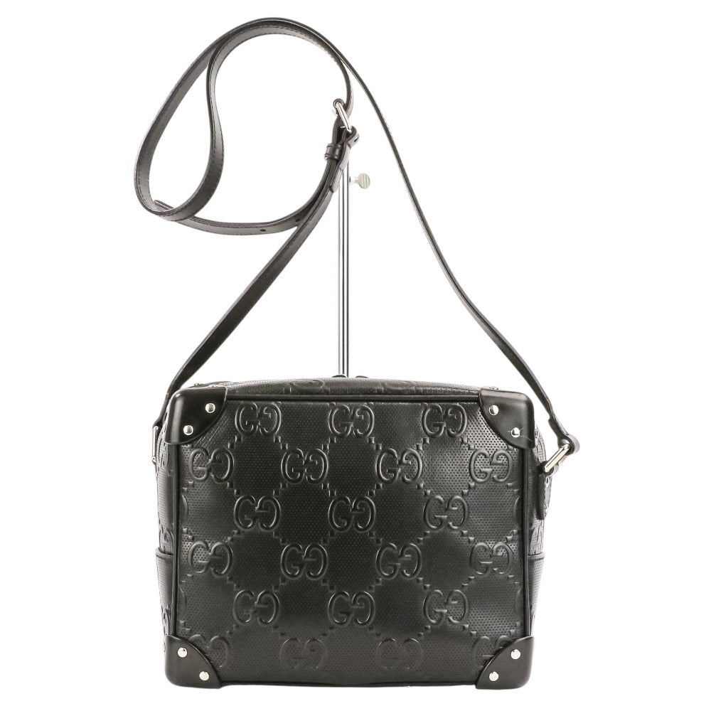 Gucci GG Embossed Leather Shoulder Bag