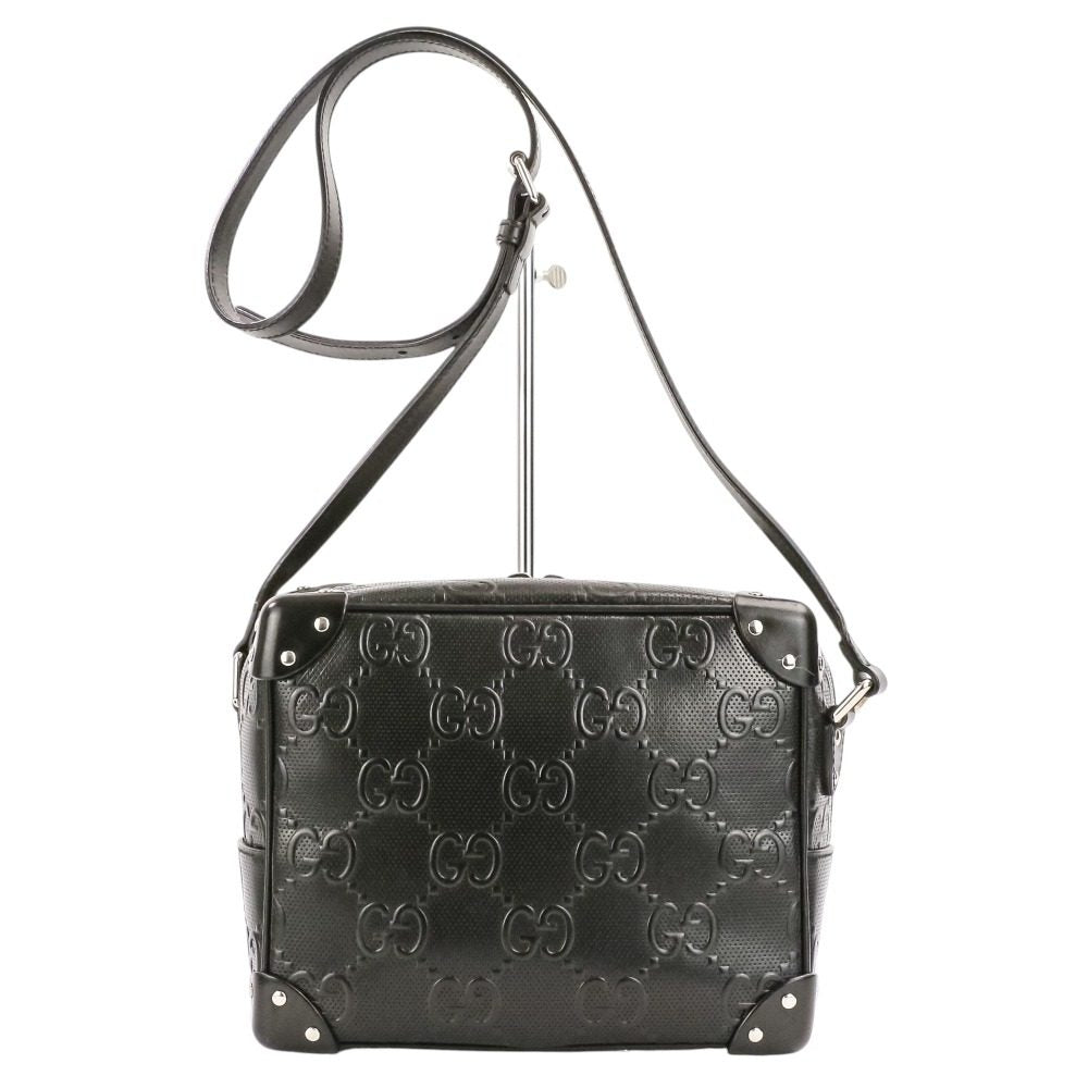 Gucci GG Embossed Leather Shoulder Bag