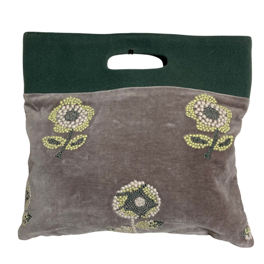 mina perhonen flag bag chum velvet handbag