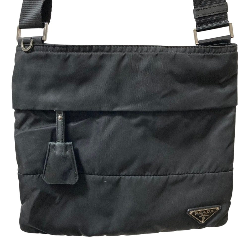 Prada Triangle Logo Nylon Shoulder Bag