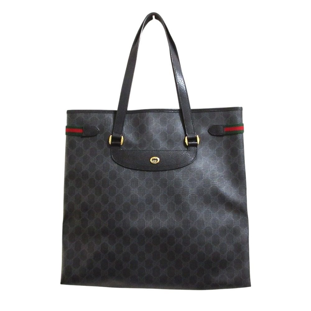 Gucci GG Supreme Shelleylines PVC Coated Canvas Tote Bag