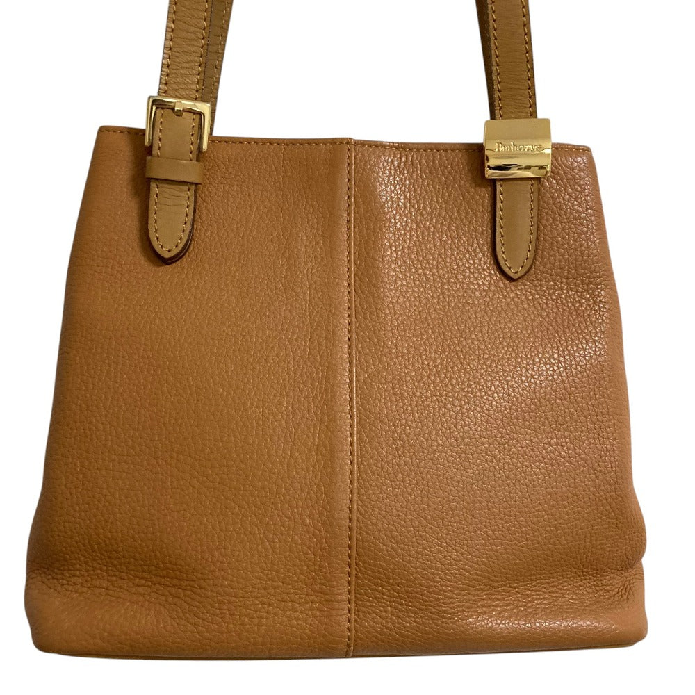 Burberry Leather Shoulder Tote Bag