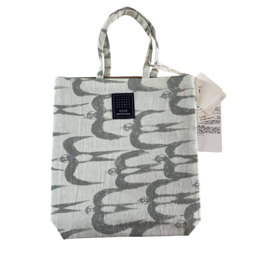 mina perhonen hello swallow canvas mini tote bag