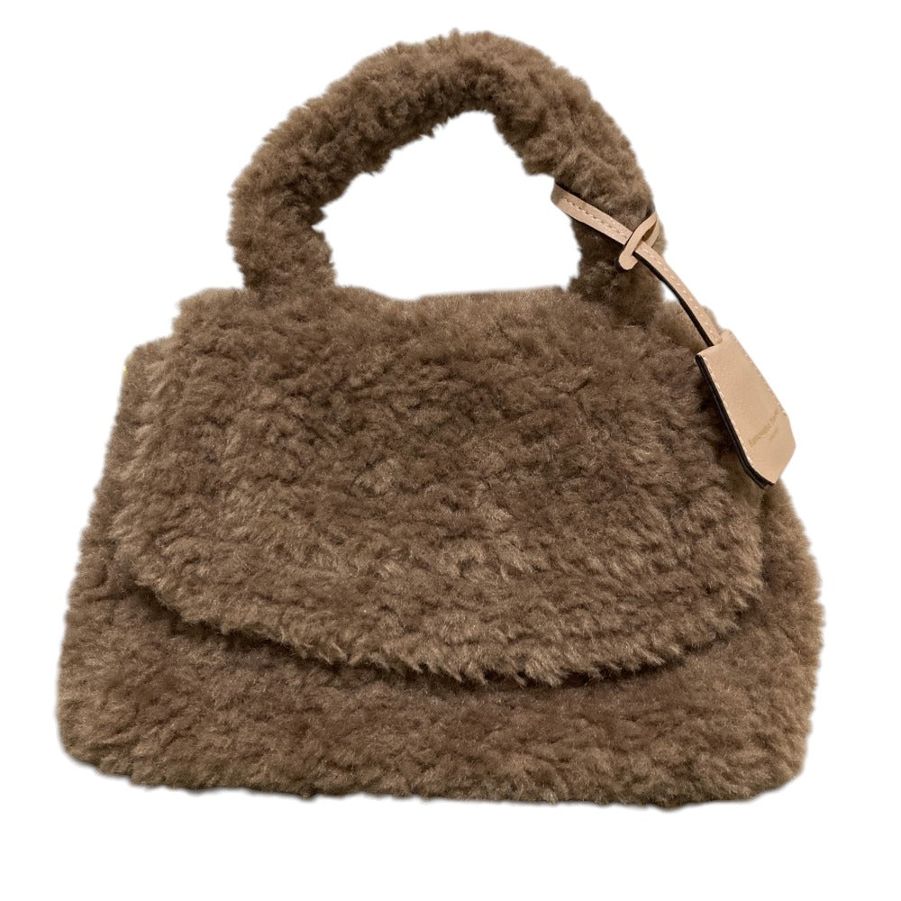 Samantha Thavasa Faux Shearling Handbag