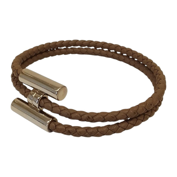 Hermes Tourni Tresse Leather Bracelet