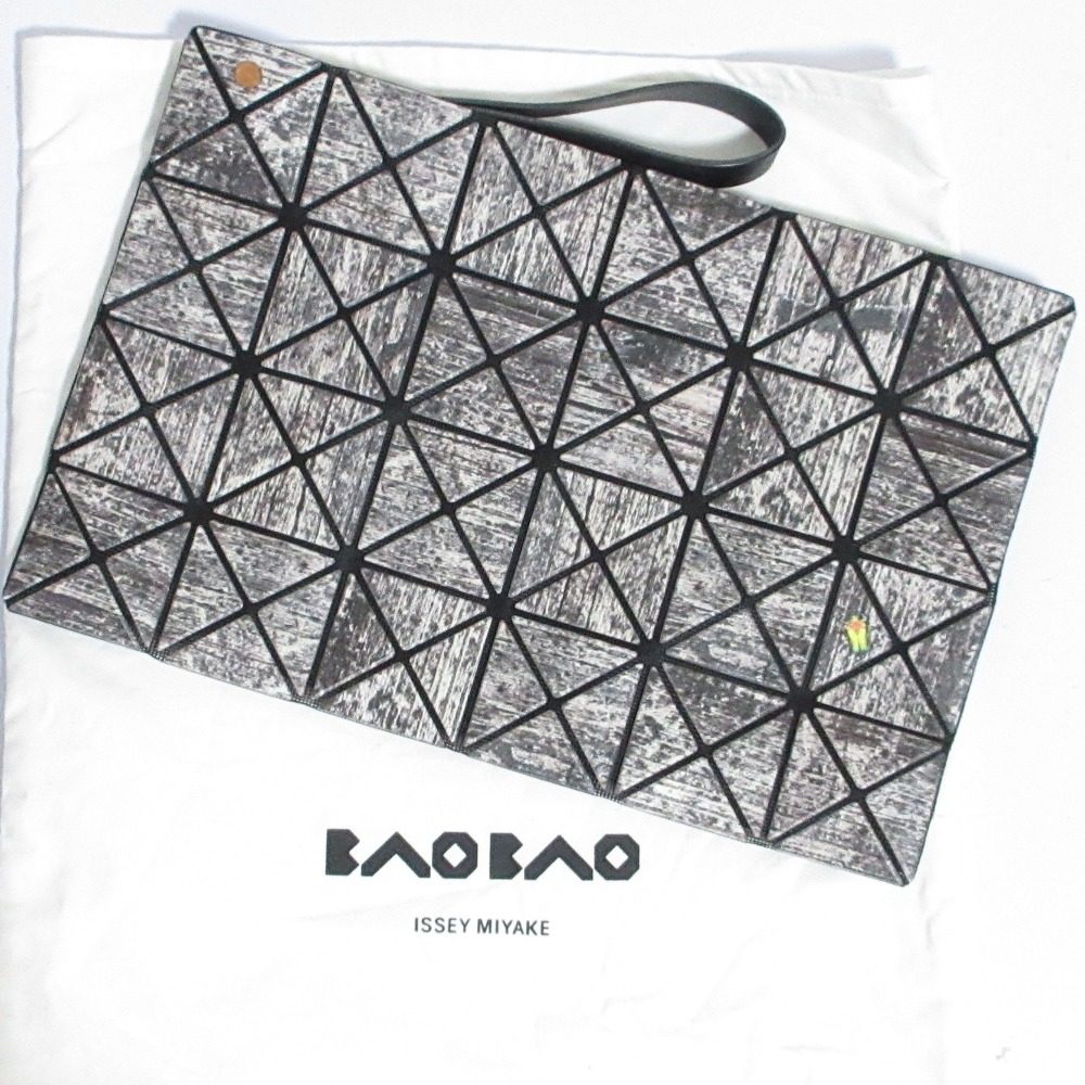 BAO BAO ISSEY MIYAKE Wood Print Clutch Bag