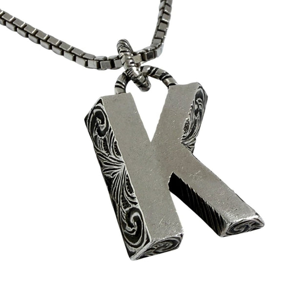 Gucci Alphabet Silver Necklace