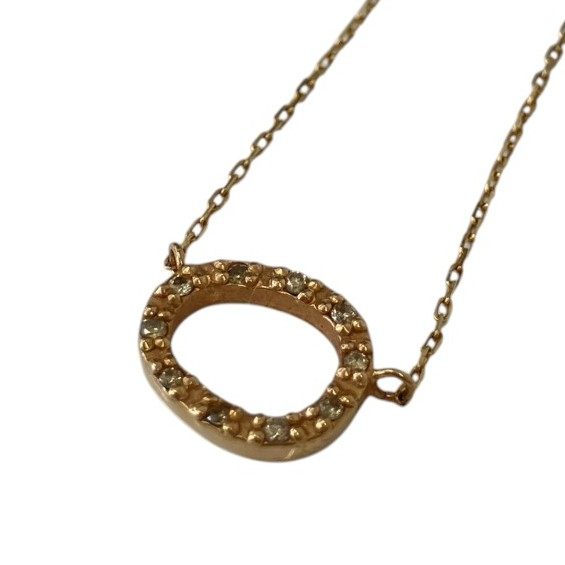 SIENA ROSE K10 Diamond Circle Necklace