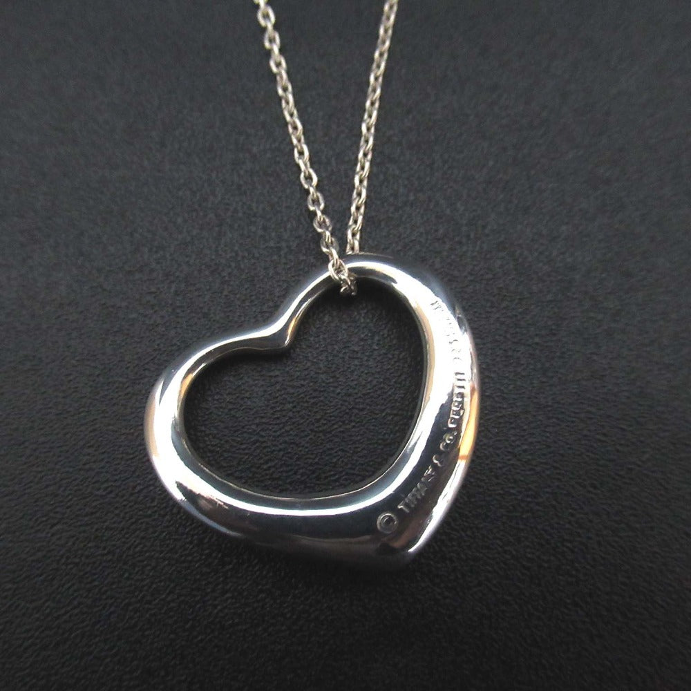 Tiffany&Co Elsa Peretti Open Heart 925 Silver Necklace