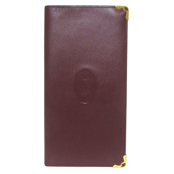 Cartier Must Leather Long Wallet