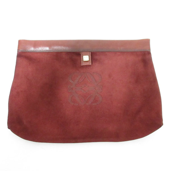 Loewe Suede Leather Clutch Bag