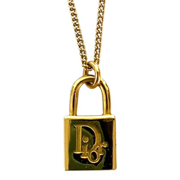 Christian Dior Vintage Padlock Necklace