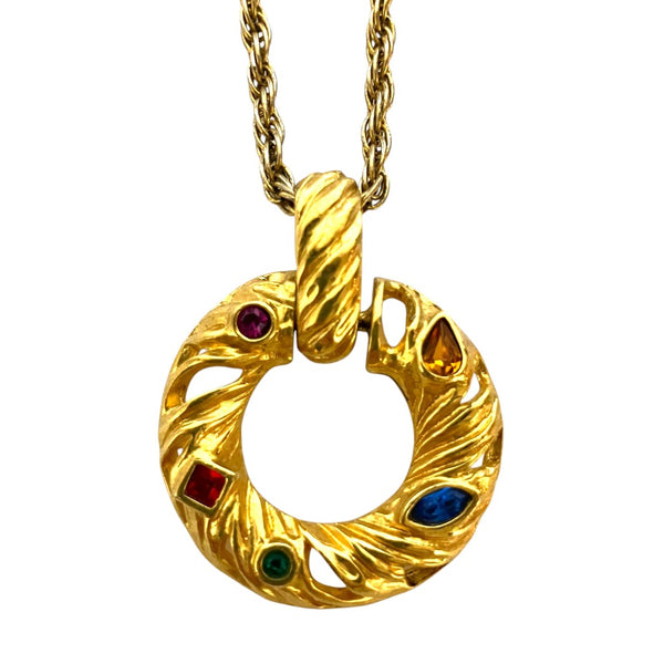Yves Saint Laurent Vintage Circle Necklace