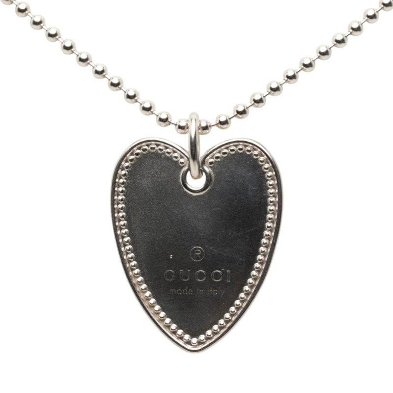 Gucci Heart SV925 Silver Necklace
