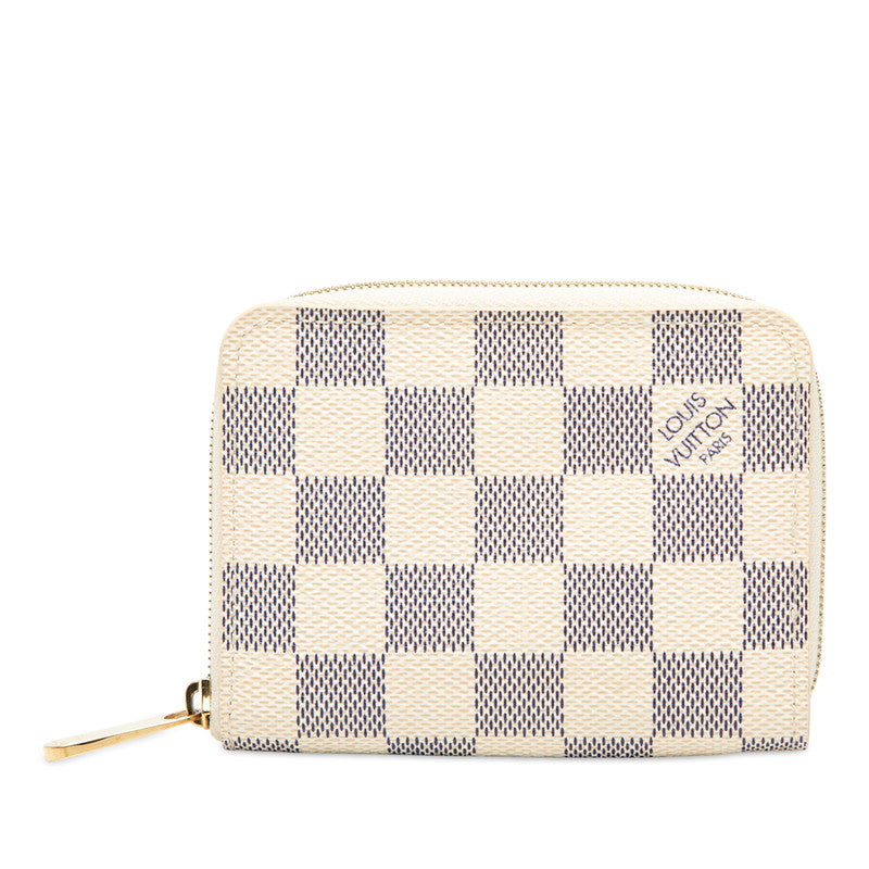 Louis Vuitton Zippy Coin Purse Damier Azur Coin Case