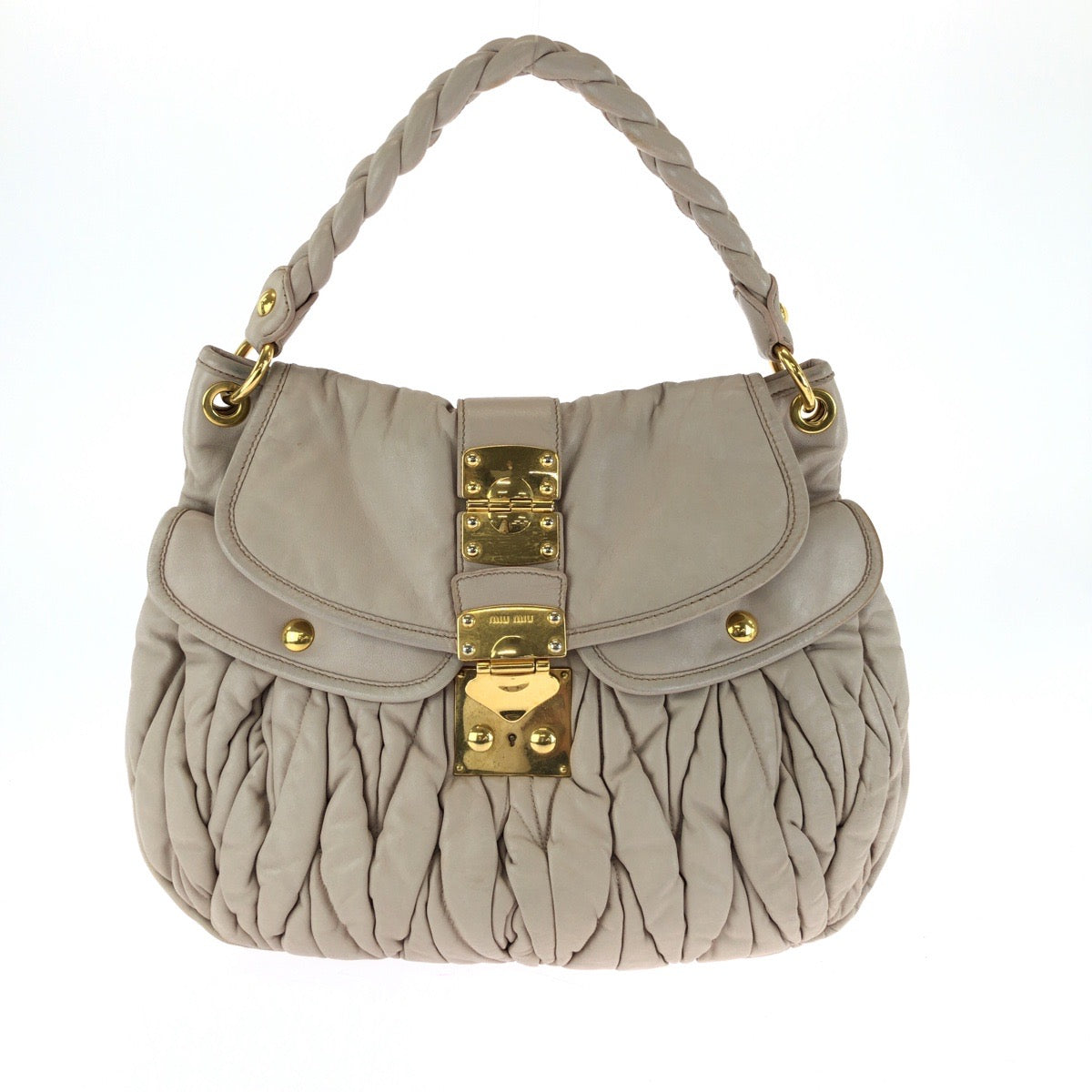 Miu Miu Matelassé Leather Handbag