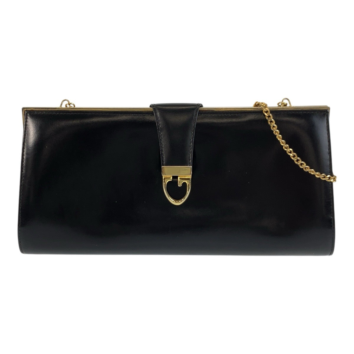 Gucci Old Gucci Leather Chain Shoulder Bag