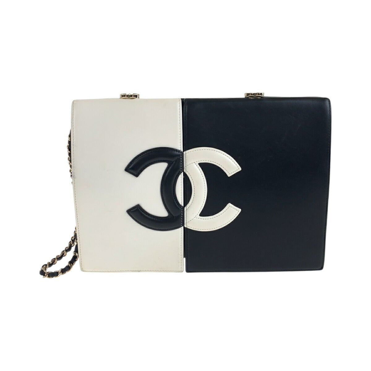 CHANEL Coco Mark Lambskin Clutch Bag