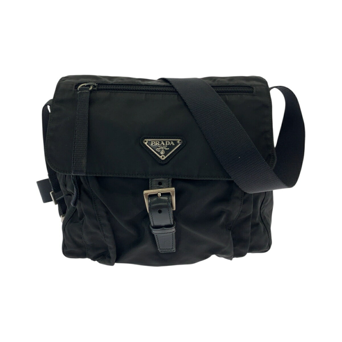 Prada Tessuto Triangle Logo Nylon Shoulder Bag