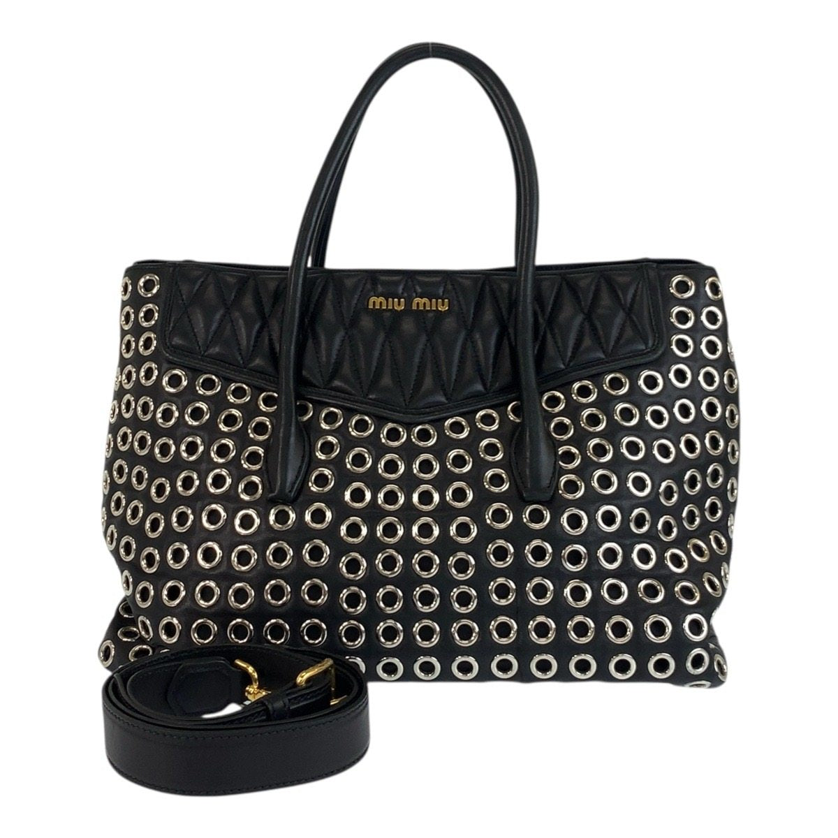 Miu Miu Biker Punching Leather 2way Bag