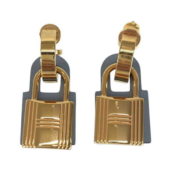 Hermes Oh Kelly Leather Earrings