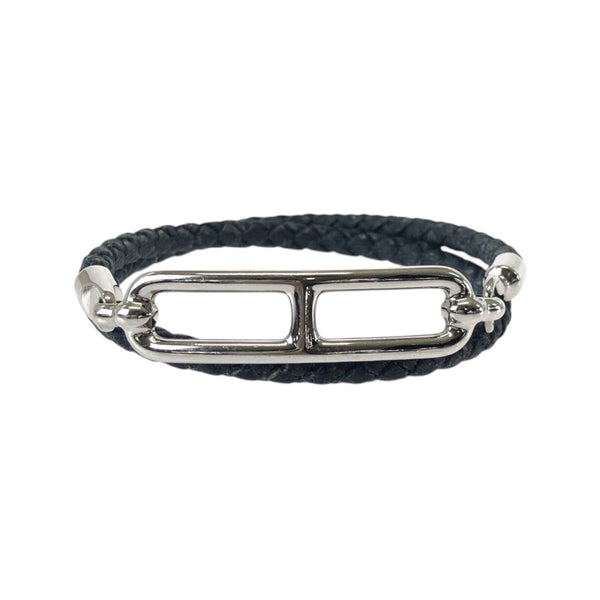 Hermes Roulis Leather Metal Bracelet