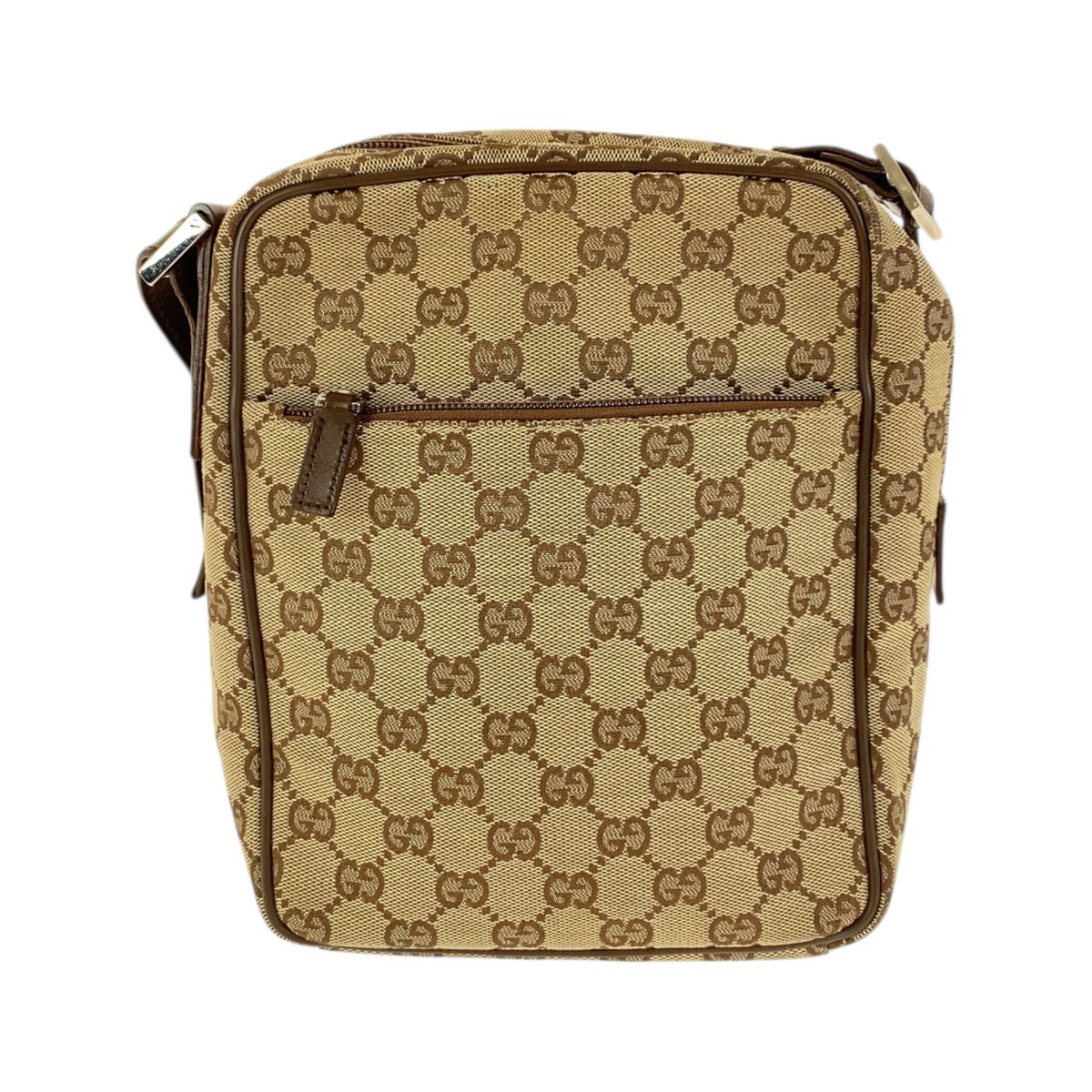 Gucci GG Canvas Leather Shoulder Bag