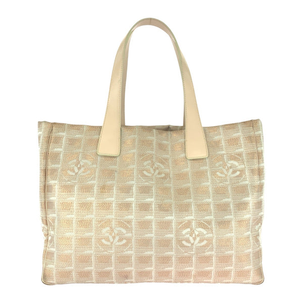 Chanel New Travel Line Nylon Leather Tote Bag