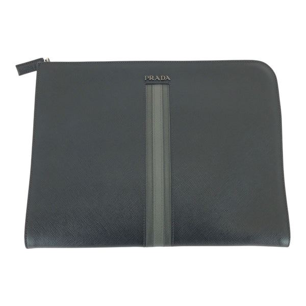 Prada Saffiano Leather Clutch Bag