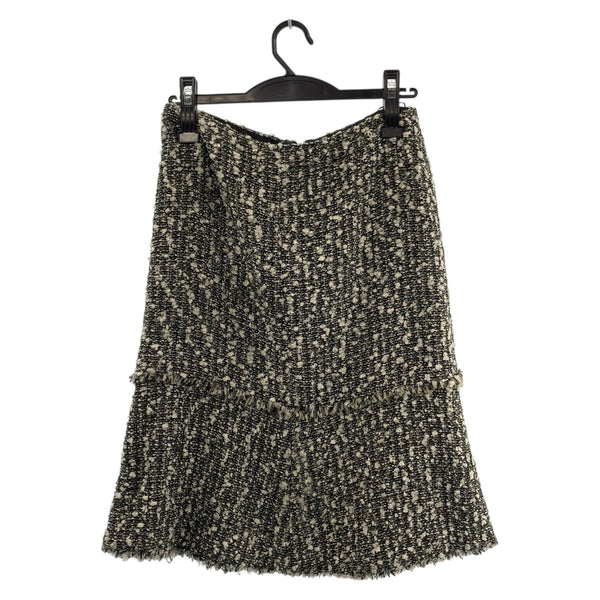 Chanel Coco Mark Rayon Polyamide Silk Skirt