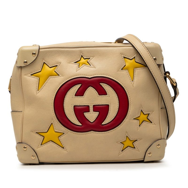 Gucci GG Logo Leather Shoulder Bag