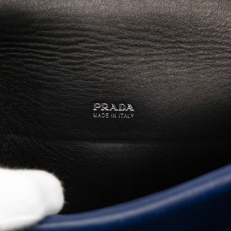 Prada Leather Flap Chain Shoulder Bag