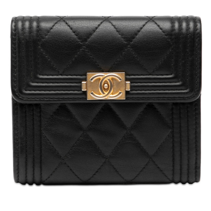 Chanel Boy Chanel Lambskin Wallet