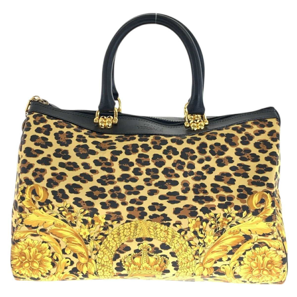 Versace PVC Leather Boston Bag