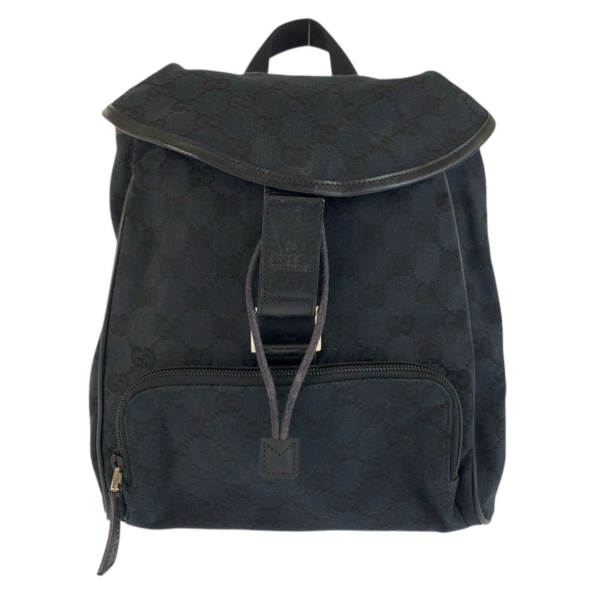 Gucci GG Canvas Leather Backpack