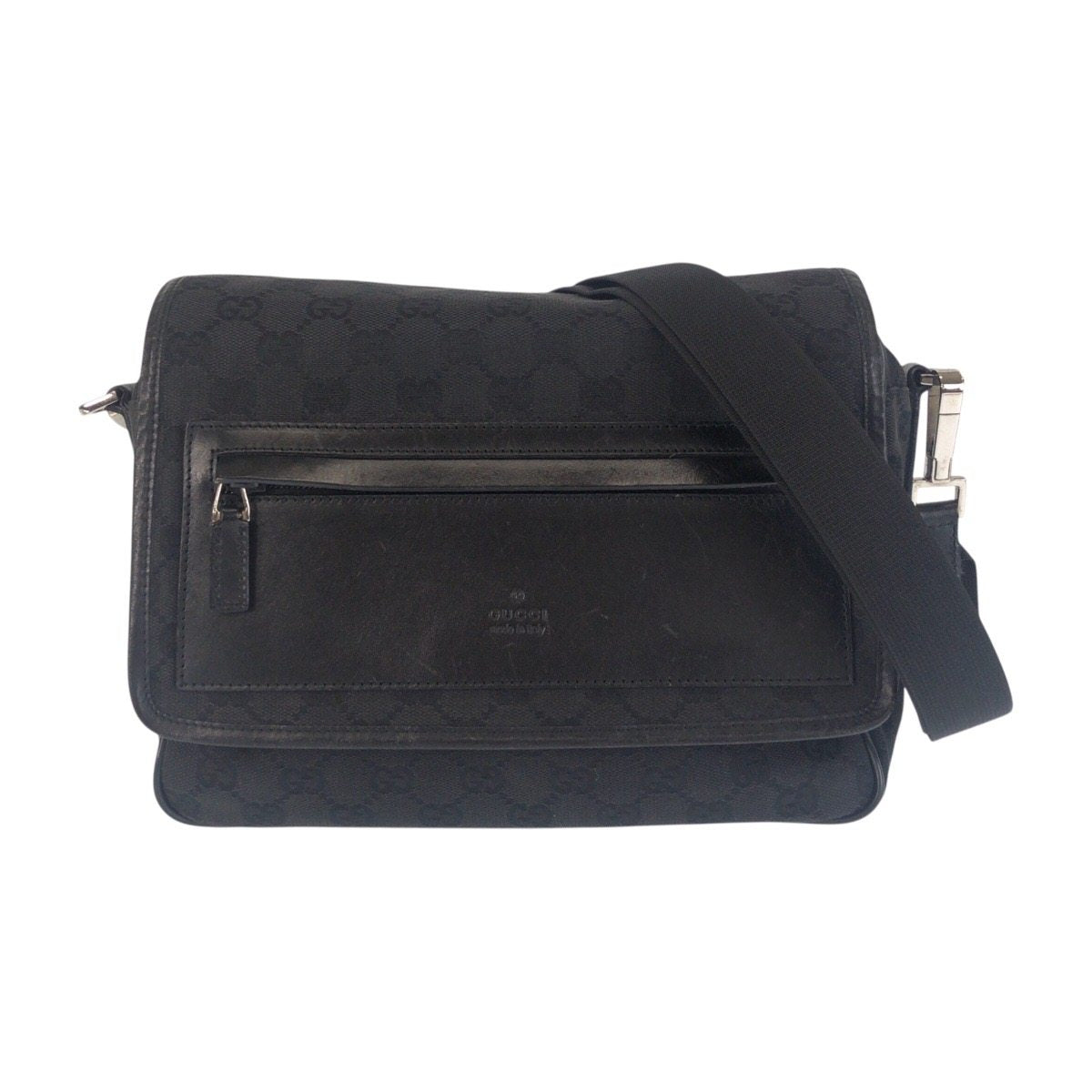 Gucci GG Canvas Leather Shoulder Bag