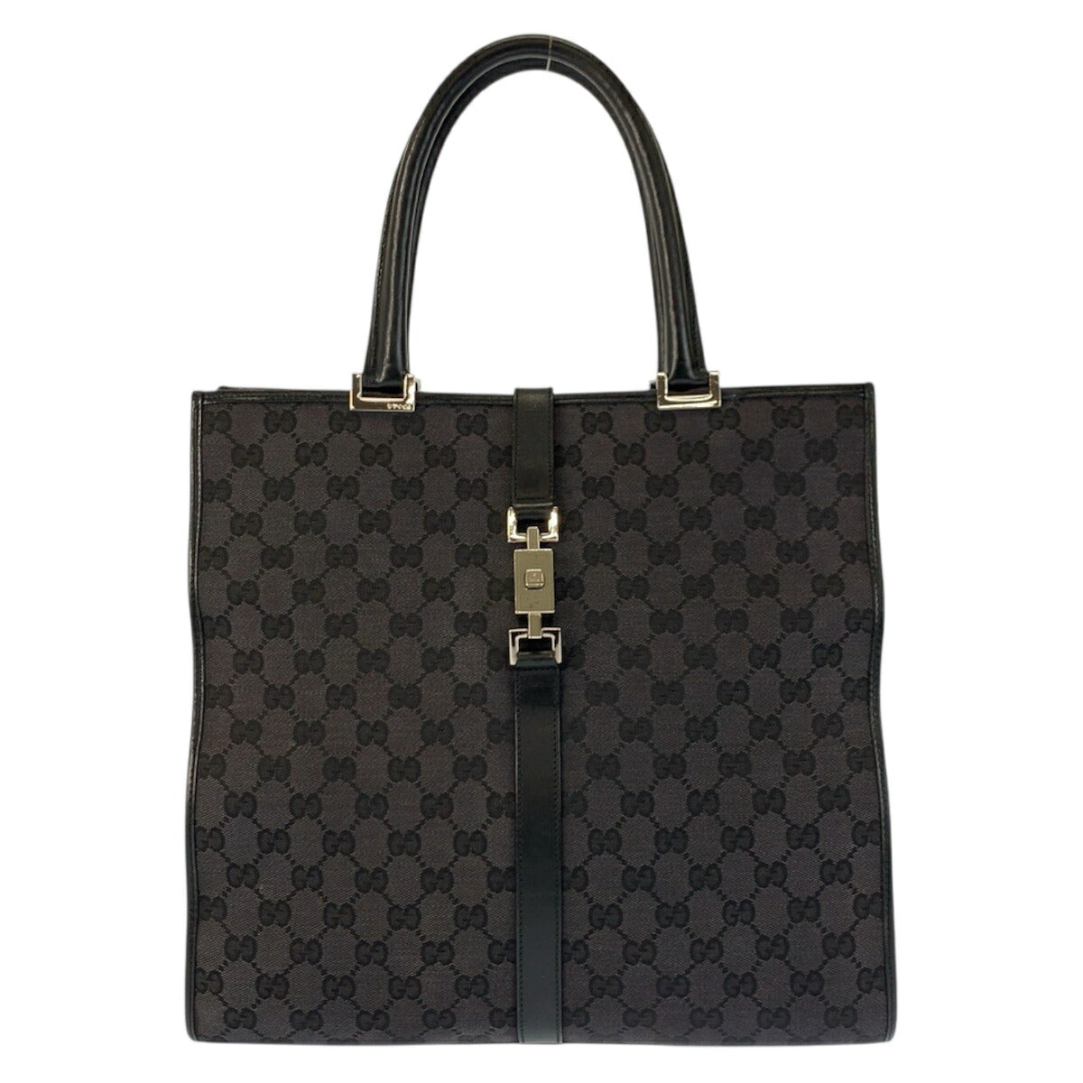 Gucci Jackie GG Canvas Leather Tote Bag