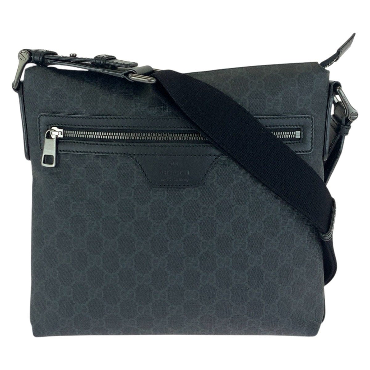 Gucci GG Supreme Canvas Leather Shoulder Bag