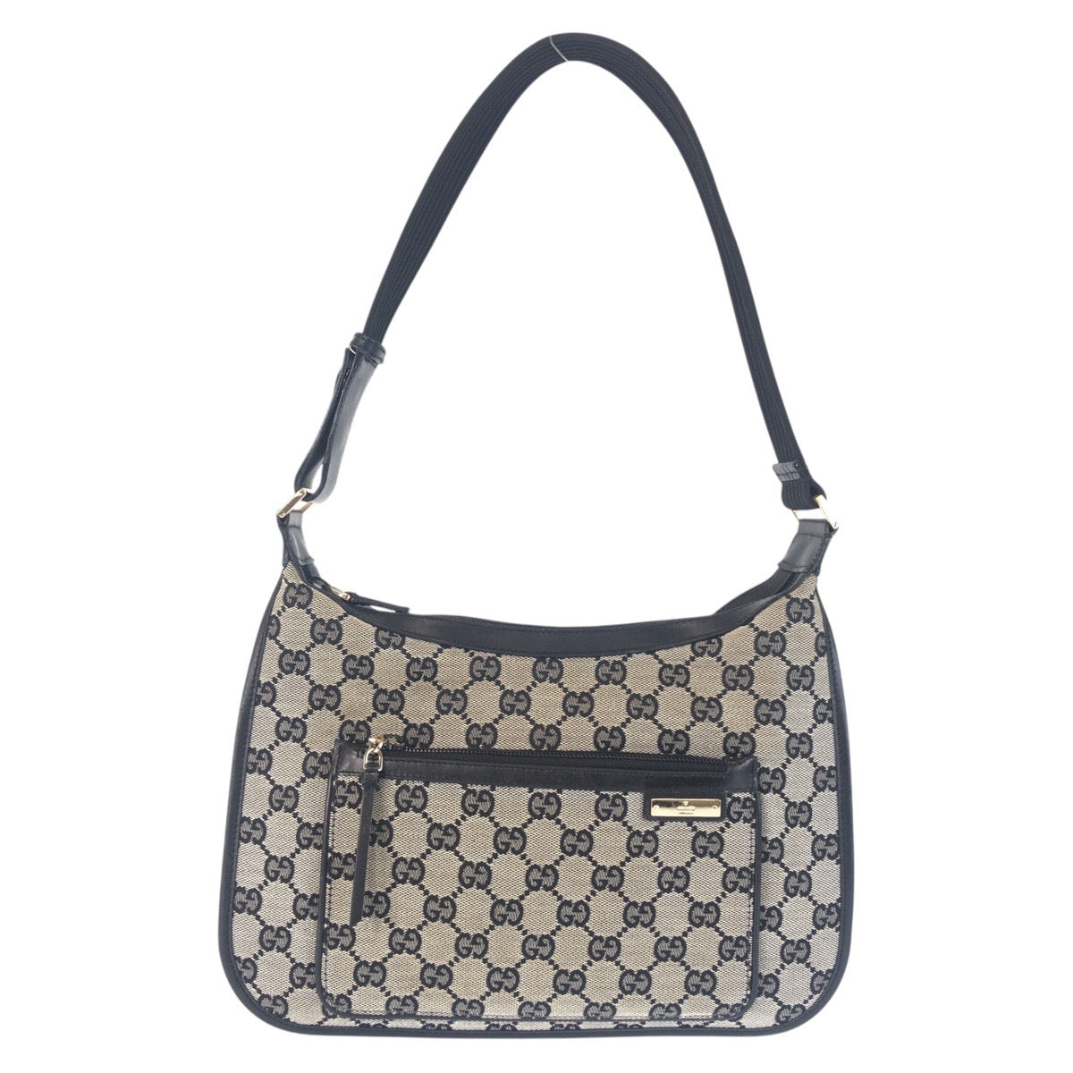 Gucci GG Canvas Leather Shoulder Bag
